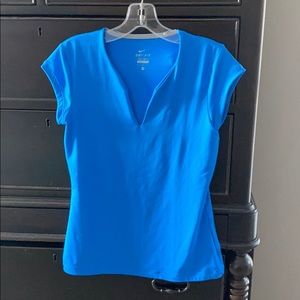 Blue Nike DriFit top